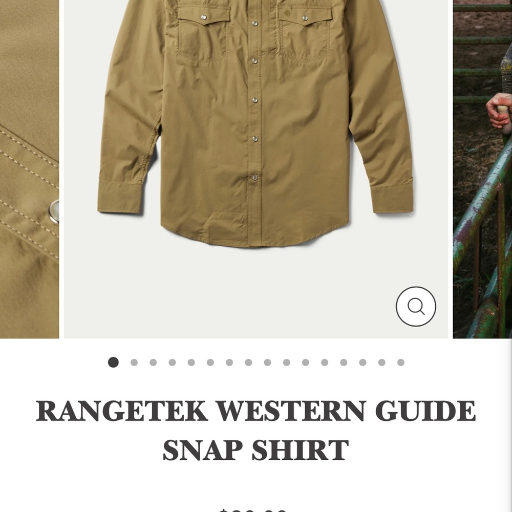 Western Guide Snap Shirt - Tan